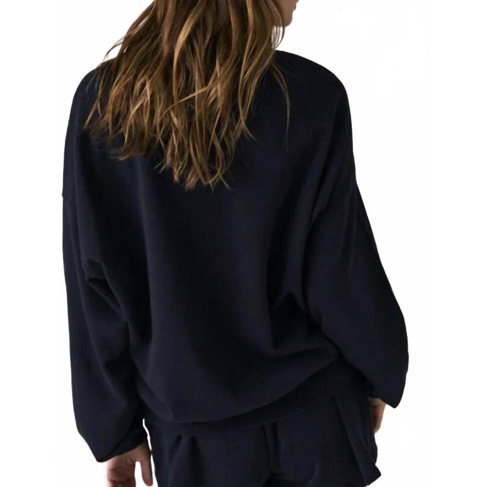 NEW CHASER rainbow gradient bolt long sleeve sweatshirt in true black - Picture 3 of 3